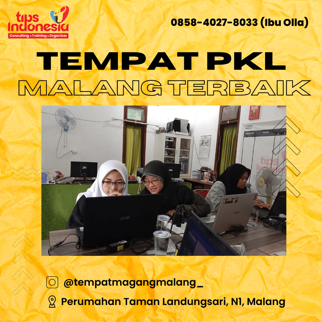 TERJAMIN, TEMPAT ON JOB TRAINING/MAGANG/PKL, CALL 0858-4027-8033, TEMPAT PKL SMK DI MALANG