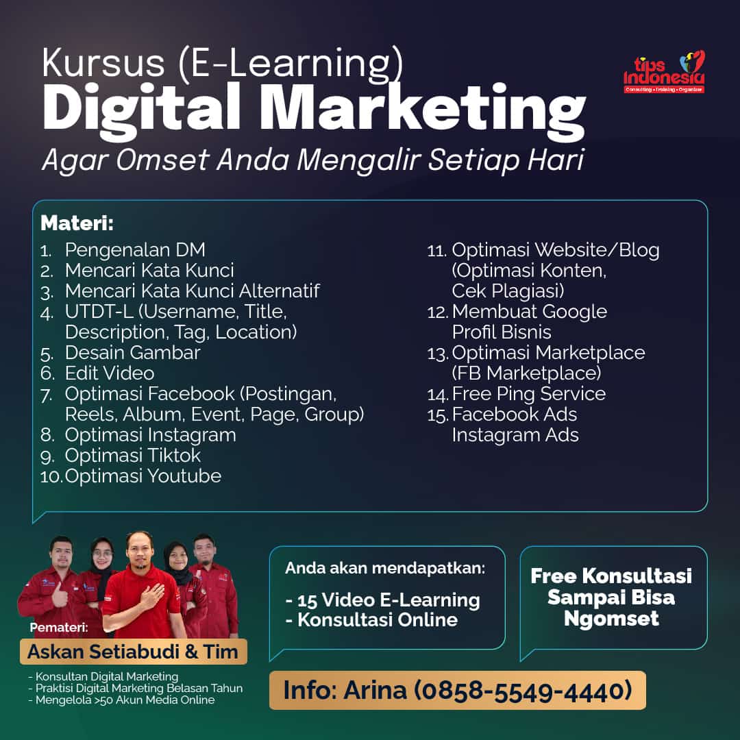 STRATEGI PROMOSI ONLINE | TIPS INDONESIA | 0858-4027-8033