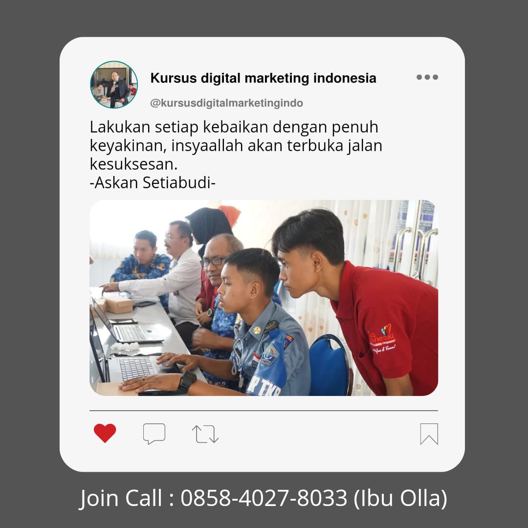 KURSUS DIGITAL MARKETING TERBAIK | TIPS INDONESIA | 0858-4027-8033