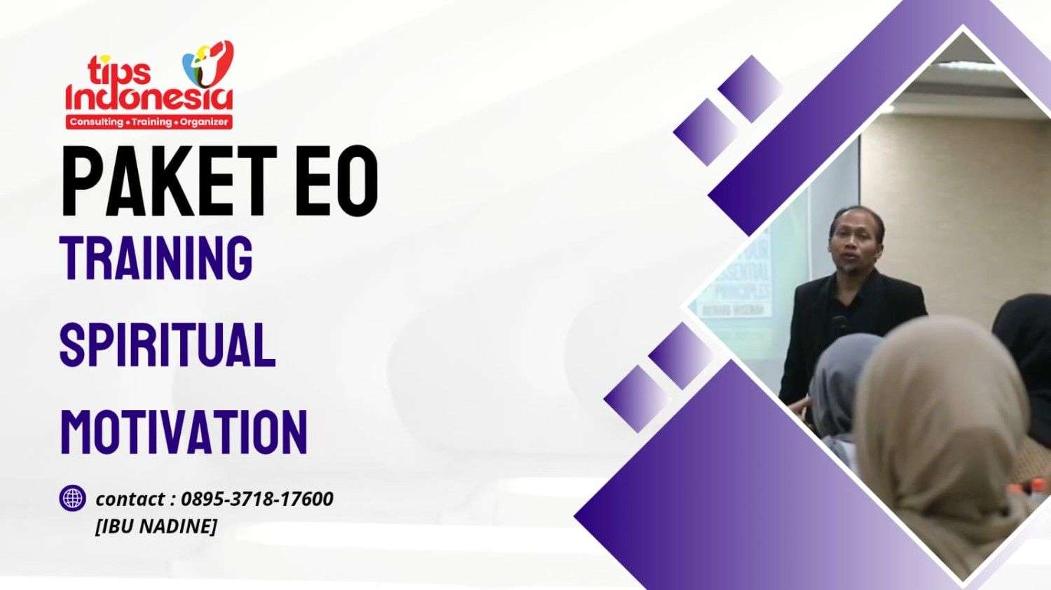 PAKET EO TRAINING SPIRITUAL MOTIVATION | TIPS INDONESIA | 0895-3718-17600